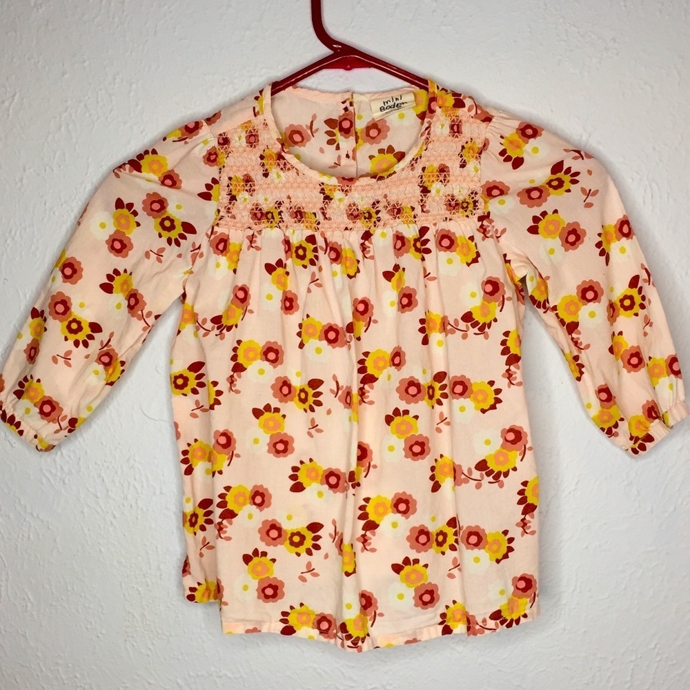Mini Boden girl’s sz 5-6 yr long sleeved blouse